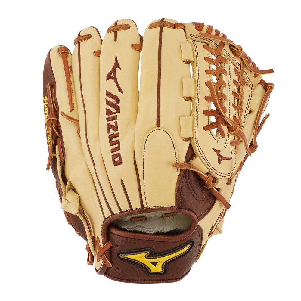 Panske Rukavice Mizuno Classic Pro Soft Infield 11.5" Baseball Hnedožltý Vypredaj CBAU37589